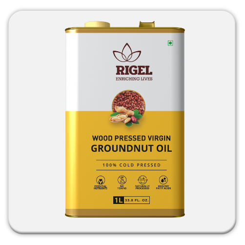 Groundnut Oil 1L Wood Pressed Virgin Cold Pressed Oil