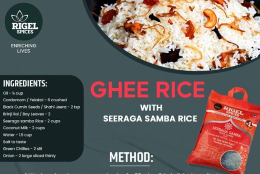 Authentic Ghee Rice Recipe Using Seeraga Samba Rice