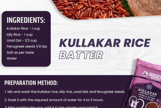 Traditional Kullakar Rice Batter Recipe for Healthy Idly &amp; Dosa