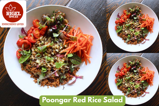 Poongar Red Rice Salad Recipe – Healthy High-Fiber Heritage Rice Salad