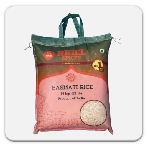 Basmati Rice - 10 kg | Authentic Long-Grain Fragrant Rice for Fluffy & Aromatic Meals | Ideal for Biryani, Pulao, and Special Occasions