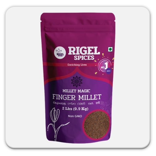 Finger Millet  | 1Kg resealable pack | Kezhvaragu | Non GMO | Gluten Free | Rich in fiber