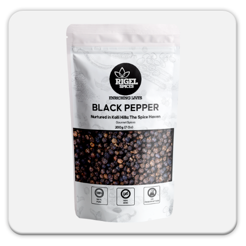 Black Pepper whole (100gm) | 3.5 oz | Nurtured in kolli Hills