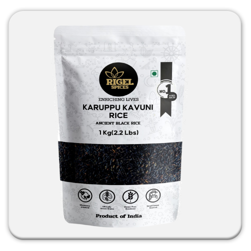 Karuppu Kavuni Rice 1 Kg Traditional Black Rice from Tamil Nadu