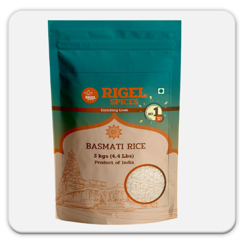 Basmati Rice - 2kg | Authentic Long-Grain Fragrant Rice for Fluffy & Aromatic Meals | Ideal for Biryani, Pulao, and Special Occasions