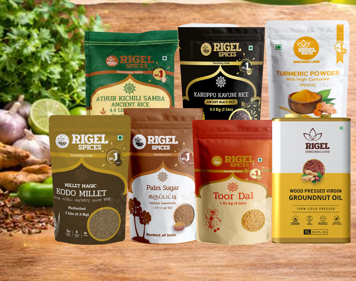 Healthy Essentials Small Grocery Bundle – Rice, Millets & Daily Staples Pack